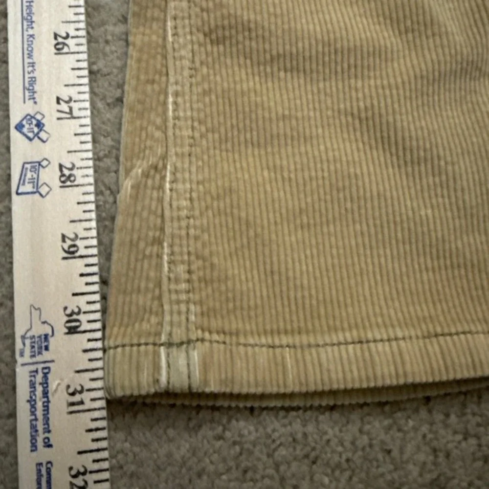 Free People Women's‎ Corduroy Flare Jeans Tan Size 30x30 Mid-rise Boho Western
